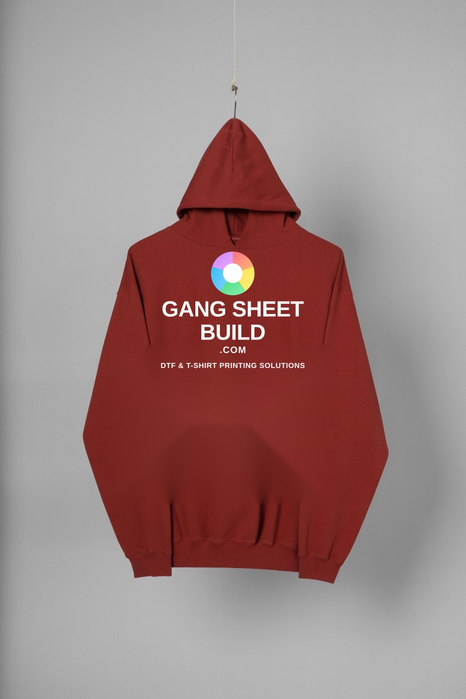 Custom Adult Hoodie — Red