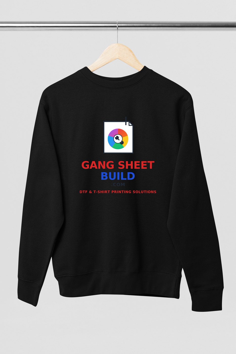Custom Adult Sweatshirt — Black